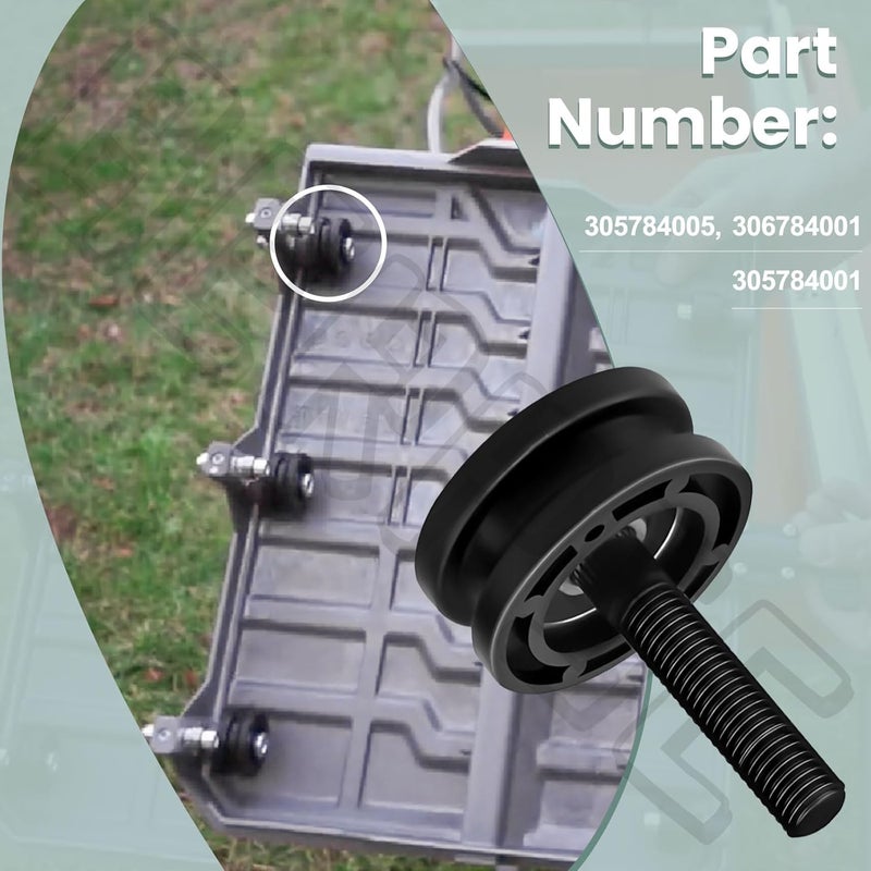 BERPSE 305784005 305784001 Tile Saw Roller Assembly for Ridgid 7" Tile Saw and Ryobi DT180EVO Saw, Fits Models R4030, R4030S, R4031, R4031S, R40311 - Replaces 089041054704 306784001 524820001 - Image 3